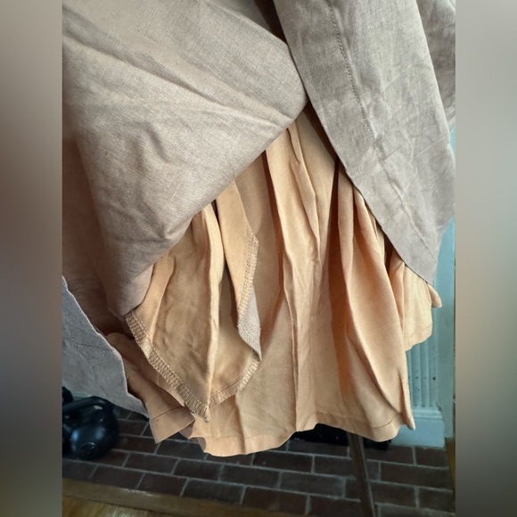 Tularosa Revolve Linen Smocked Ruffle Tank Mini Dress size S - Picture 10 of 13